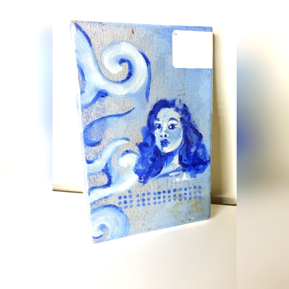 This Blue Girl Painting for your nightstand